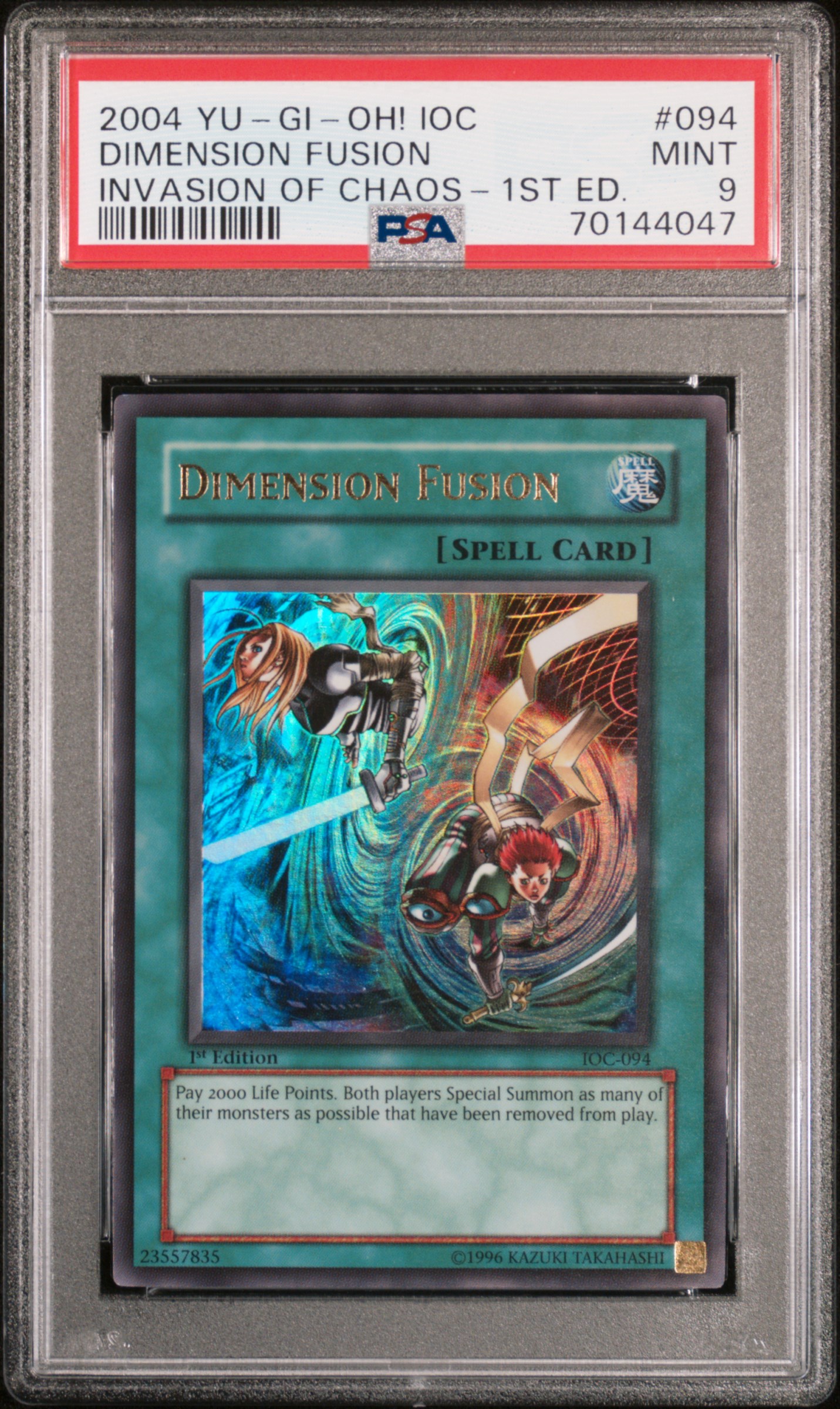 2004 YU-GI-OH! IOC-INVASION OF CHAOS #094 DIMENSION FUSION INVASION OF CHAOS-1ST ED.