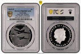 2015-P $1 75th Ann. WWII The Battle of Britain PR69DCAM