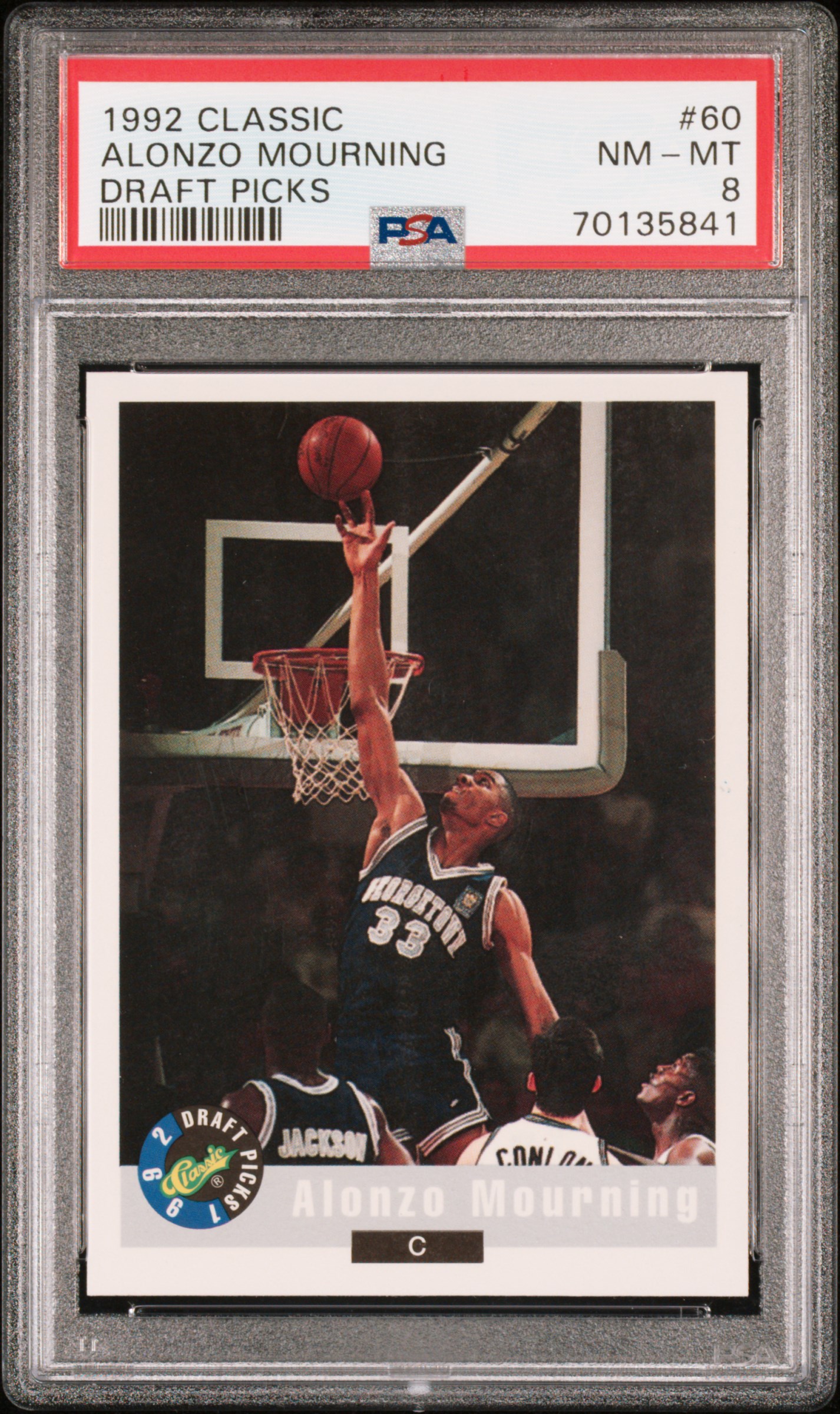 1992 CLASSIC DRAFT PICKS #60 ALONZO MOURNING DRAFT PICKS