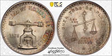 1978-Mo Onza KM-M49b.1 Type 1 MS66