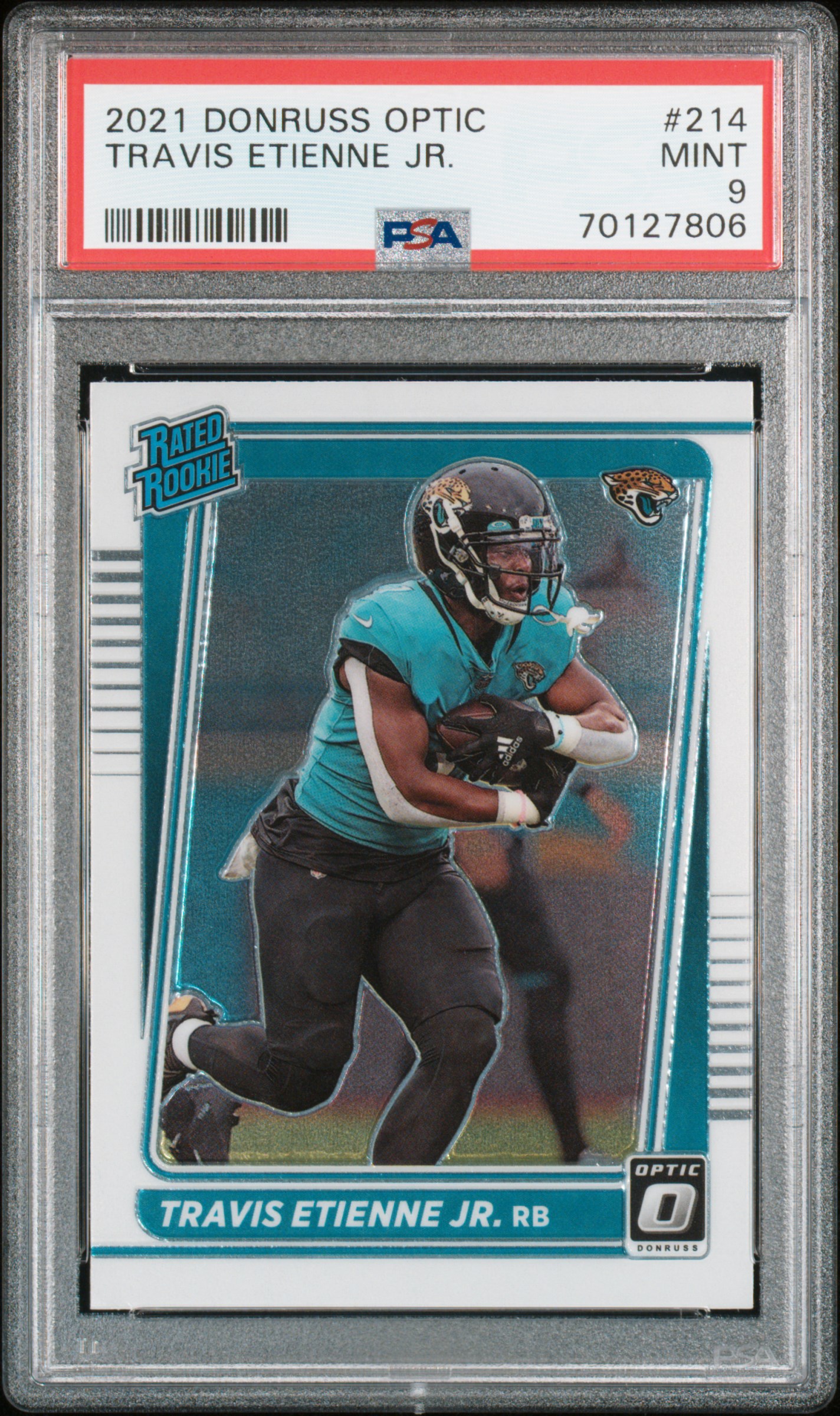 2021 PANINI DONRUSS OPTIC #214 TRAVIS ETIENNE JR.