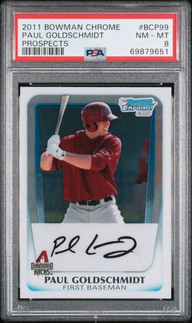 2011 Topps Update #US47 PAUL GOLDSCHMIDT ROOKIE Baseball card PSA 10 GEM  MINT