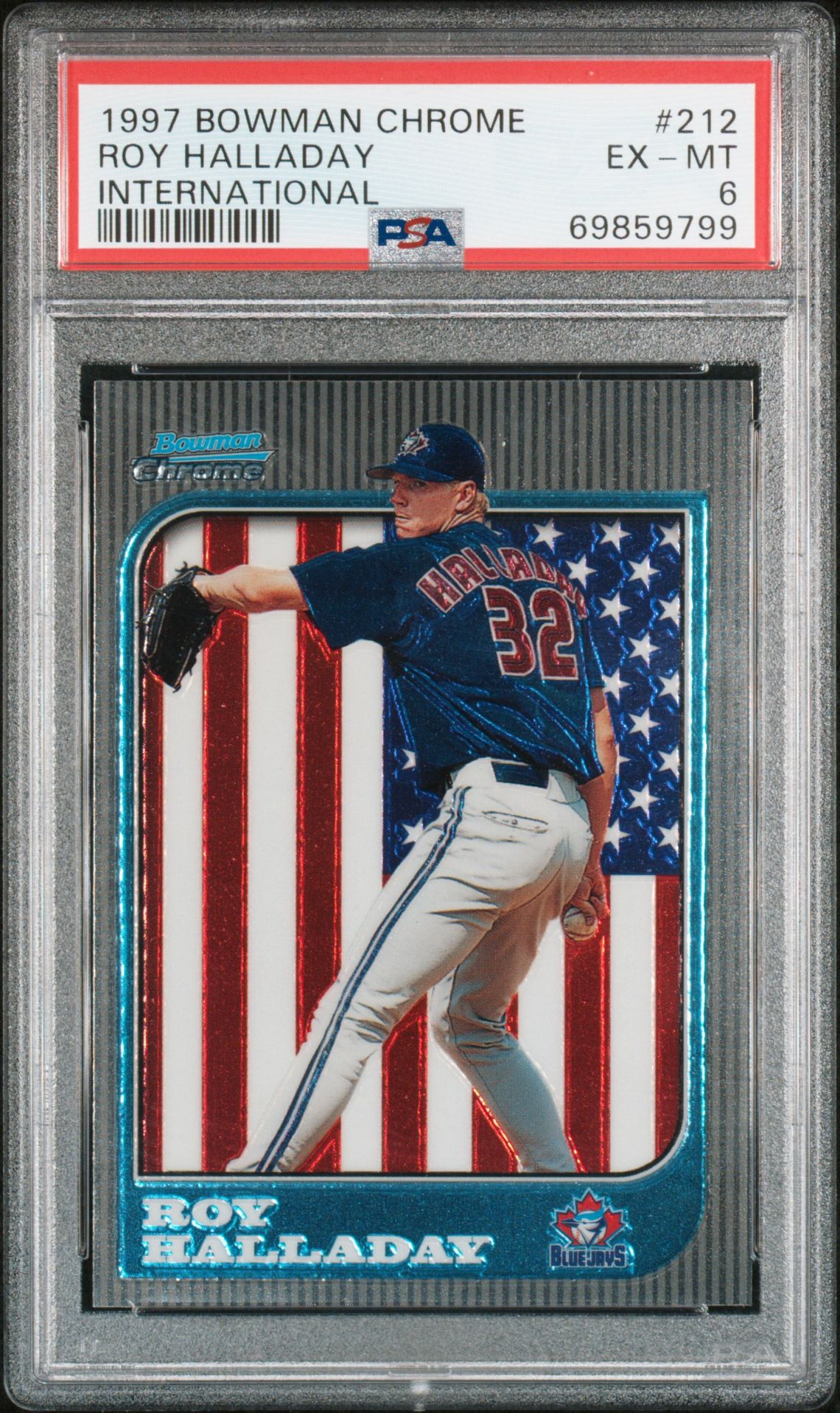 1997 Bowman BOWMAN CHROME INTERNATIONAL #212 Roy Halladay front