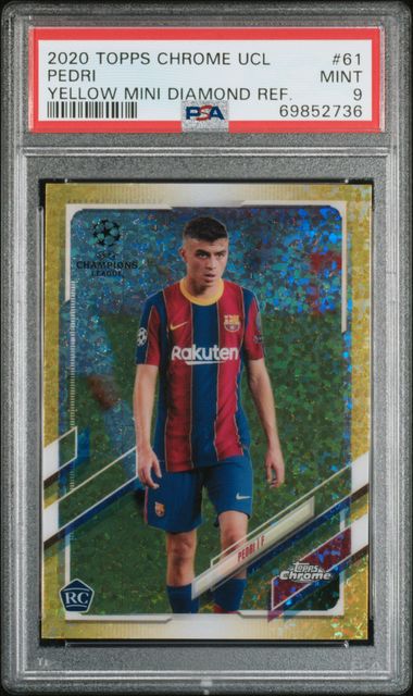 2020 Topps Topps Chrome Refractor Yellow Mini-Diamond front