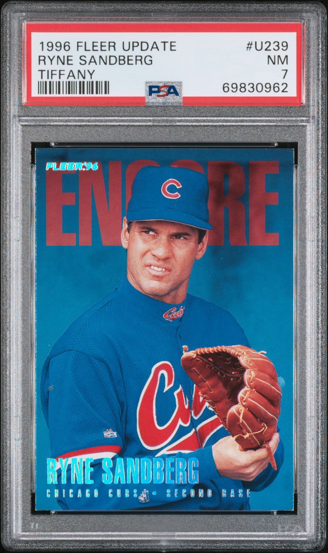 1996 Fleer FLEER UPDATE TIFFANY #U239 Ryne Sandberg front
