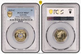 2019-C $2 Police Remembrance Colorized MS67