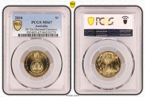 2016 $1 50 Yrs Decimal Currency MS67