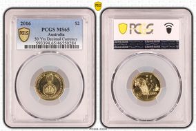 2016 $2 50 Yrs Decimal Currency MS65