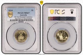 2016 $2 50 Yrs Decimal Currency MS67