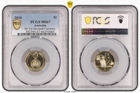 2016 $2 50 Yrs Decimal Currency MS67