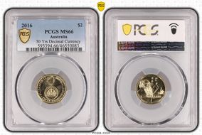 2016 $2 50 Yrs Decimal Currency MS66