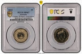 2022 $1 Country Women's Association MS67