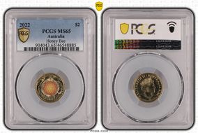 2022 $2 Honey Bee Colorized MS65