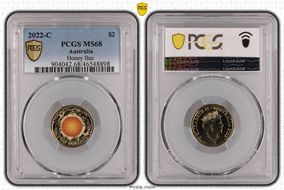 2022-C $2 Honey Bee Colorized MS68