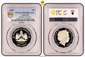 2001 50C Capital Territory PR70DCAM