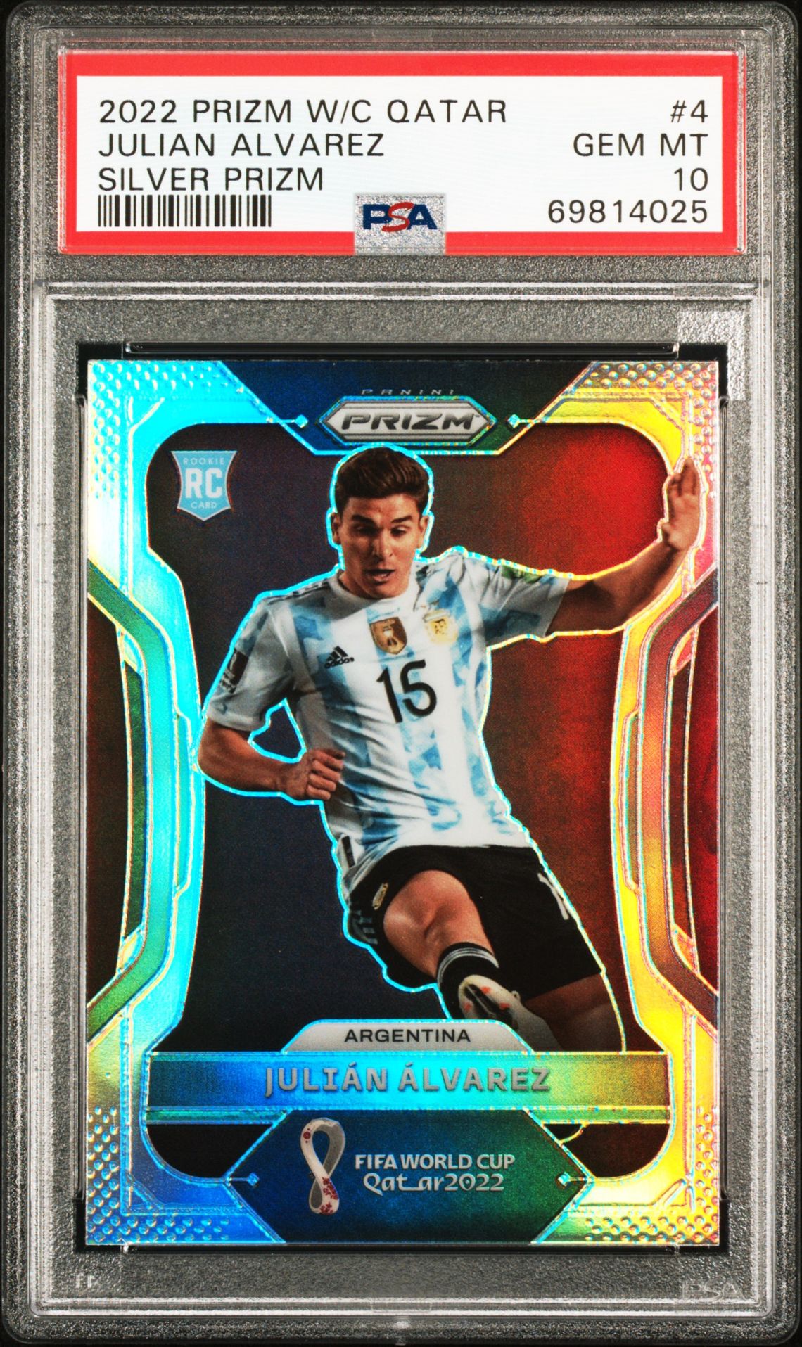 2022 Panini Panini Prizm World Cup Qatar #4 Julian Alvarez front
