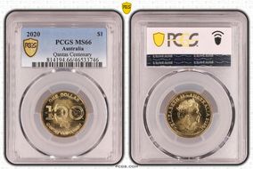 2020 $1 Qantas Centenary MS66