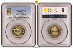 2020 $1 Qantas Centenary MS65
