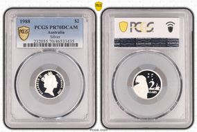1988 $2 Silver PR70DCAM