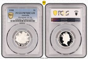 1990 $1 Aboriginal Art Ag PR70DCAM