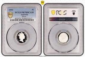 1991 5C Silver PR70DCAM