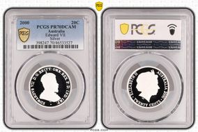 2000 20C Edward VII Silver PR70DCAM