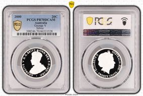 2000 20C George V Silver PR70DCAM