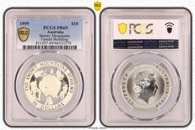 1999 $10 Snowy Mountains  Tunnel Building PR69