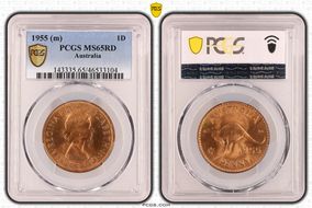 1955 (m) 1D MS65RD