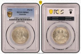 1911 Florin KM-27  Ag MS64