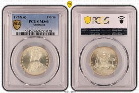 1923(m) Florin MS66
