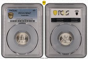 1962(m) 6D KM-58  Ag MS67