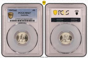 1962(m) 6D KM-58  Ag MS67