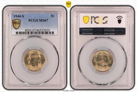 1944-S 5C MS67