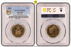 2001 $1 Air Force MS69