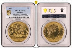 2000 $5 Olympic - Pentathalon MS68