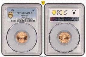 1974 1C KM-62 MS67RD