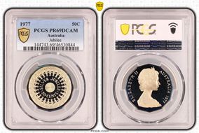 1977 50C Jubilee PR69DCAM