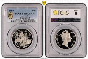 1988 50C Bicentennial PR69DCAM