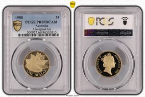 1988 $1 Aboriginal Art PR69DCAM