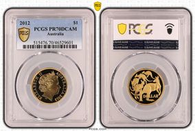 2012 $1 PR70DCAM