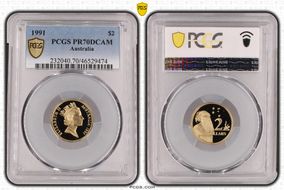 1991 $2 PR70DCAM