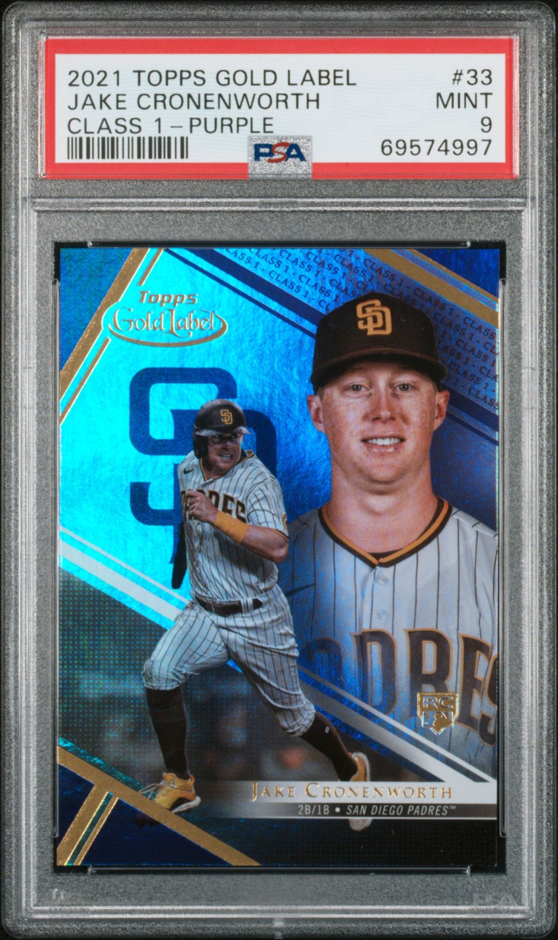 2021 Topps Topps Gold Label CLASS 1-PURPLE #33 Jake Cronenworth front