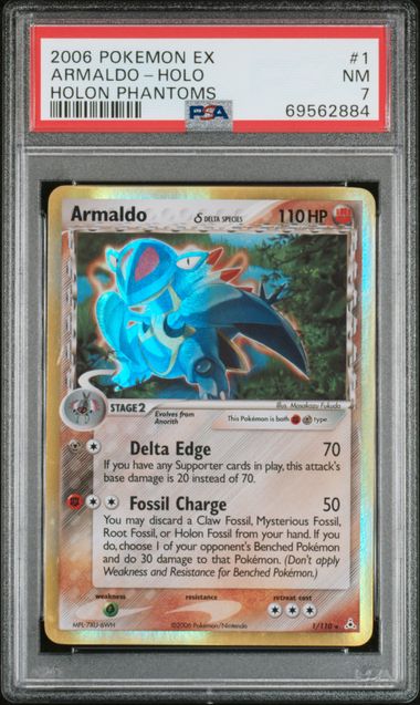 2006 Pokemon Holo #1 Armaldo N Phantoms front