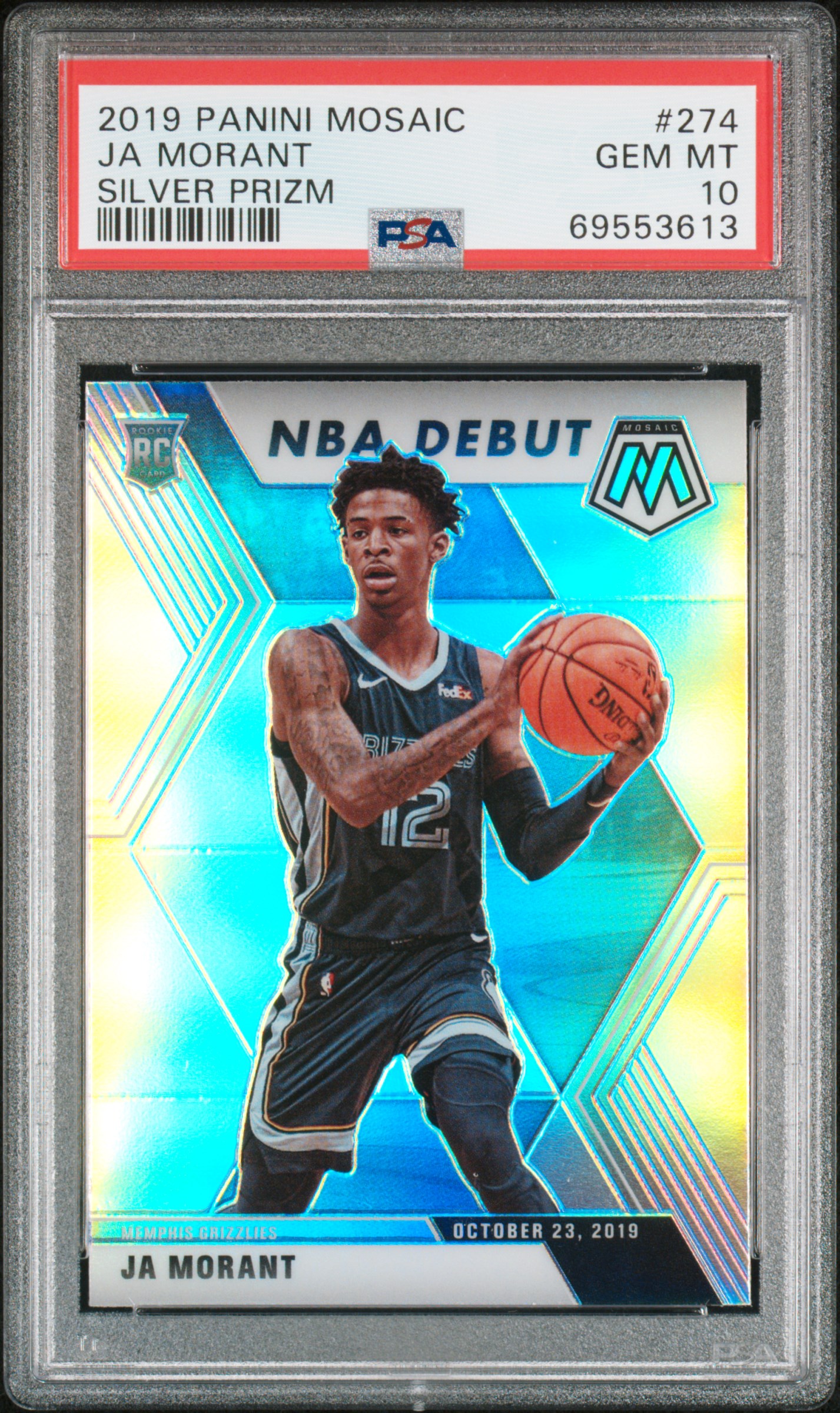 Panini Mosaic 【ニアミント-ミント (NM-MT)】 Ja Morant PSA10 PRIZM 🏆