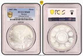 2007-Mo Onza Libertad Ag MS68