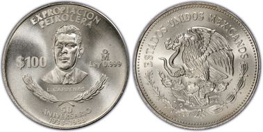 1988-Mo 100 P Oil Industry KM-533  Ag MS68