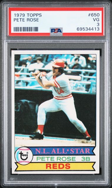 At Auction: 1964 Topps Pete Rose Allstar Rookie Psa 3