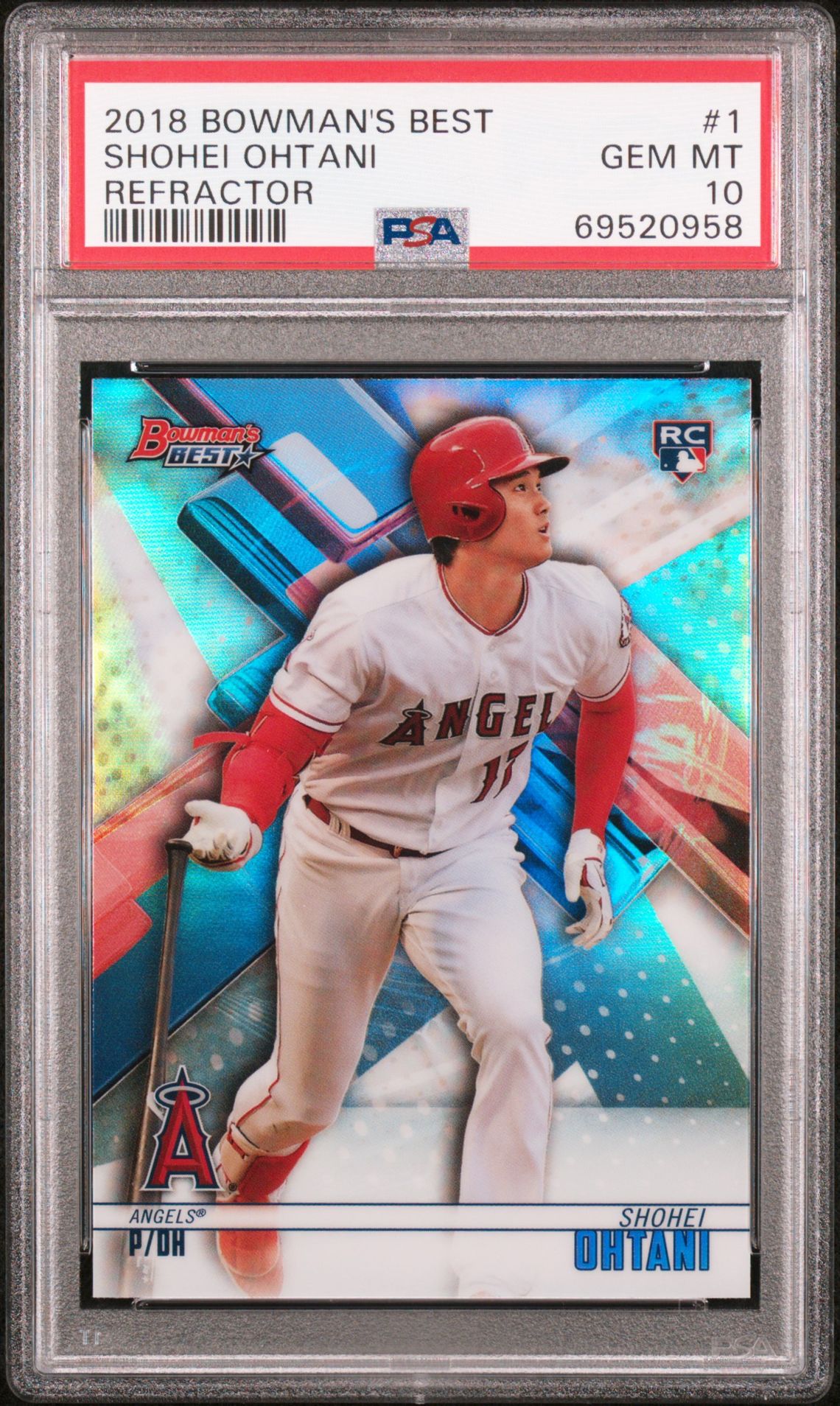 2018 Bowman Bowman's Best REFRACTOR #1 Shohei Ohtani front