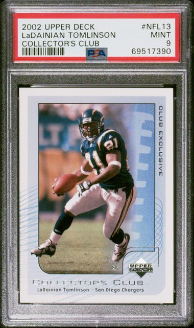 2002 Upper Deck Collector's Club #NFL13 LaDainian Tomlinson – PSA MINT 9 on  Goldin Auctions